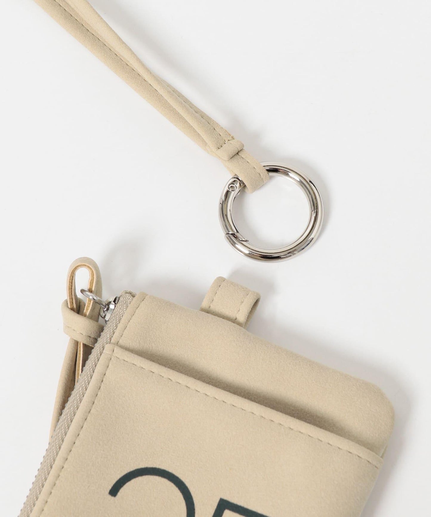 Lee Izumida×KBF 聯名 2026秋冬 麂皮花卉海鷗印花化妝包 零錢包