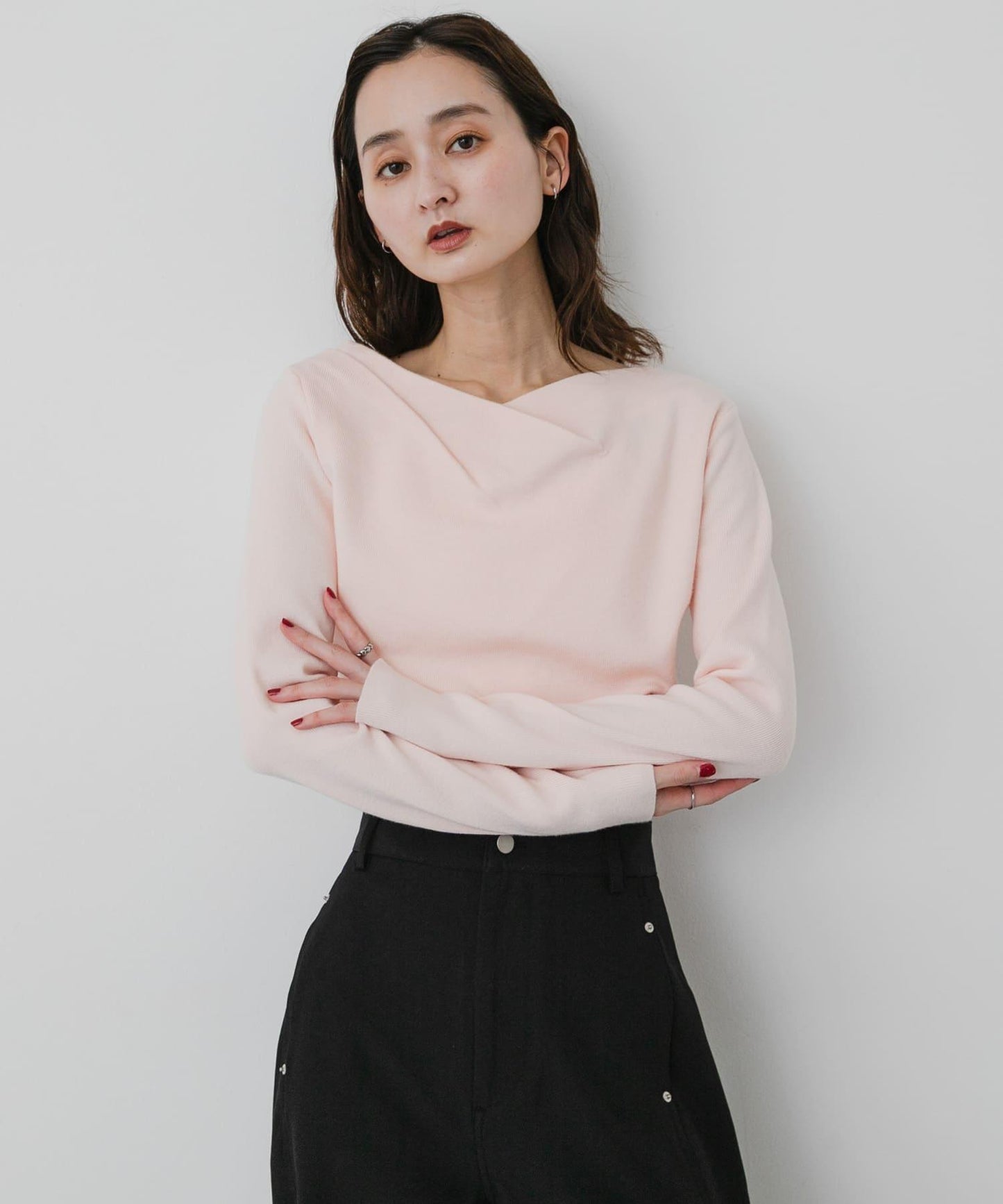 SENSE OF PLACE 彈力羅紋垂墜針織衫 女士 羅紋針織衫