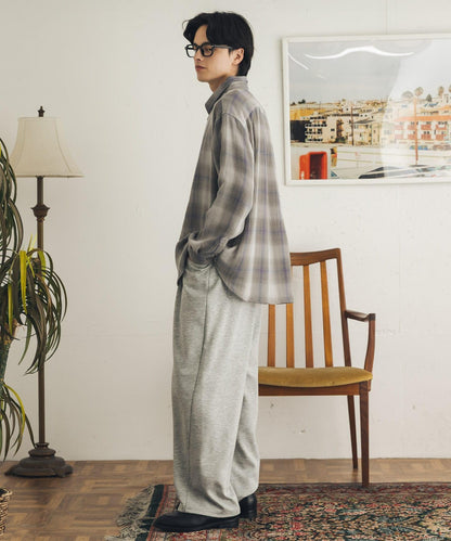 SENSE OF PLACE 經典格紋襯衫 滌棉混紡 男士襯衫