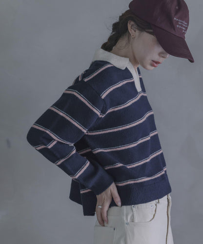 Sonny Label 羊毛混拼色針織開衫