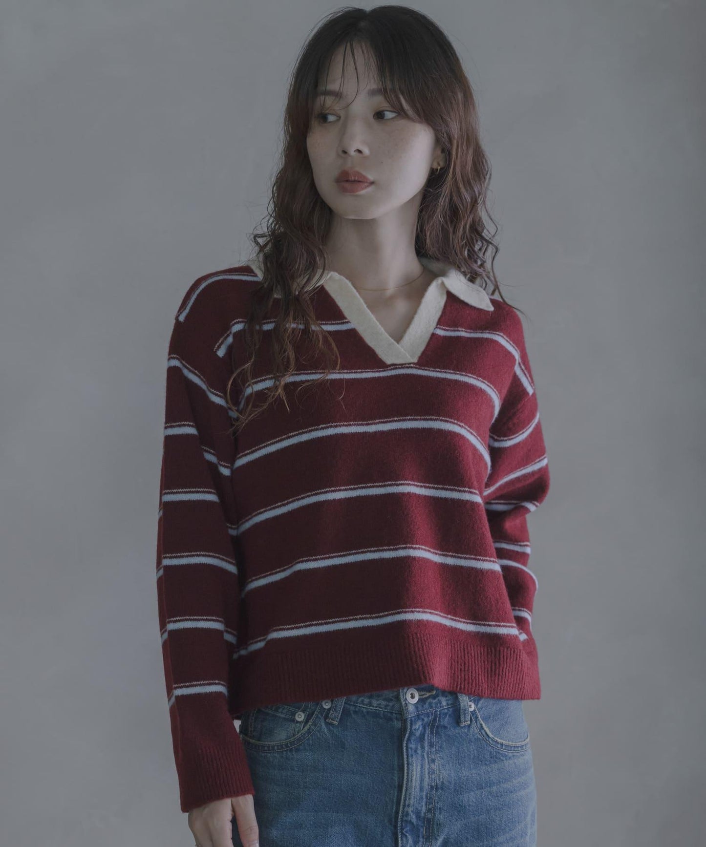 Sonny Label 羊毛混拼色針織開衫