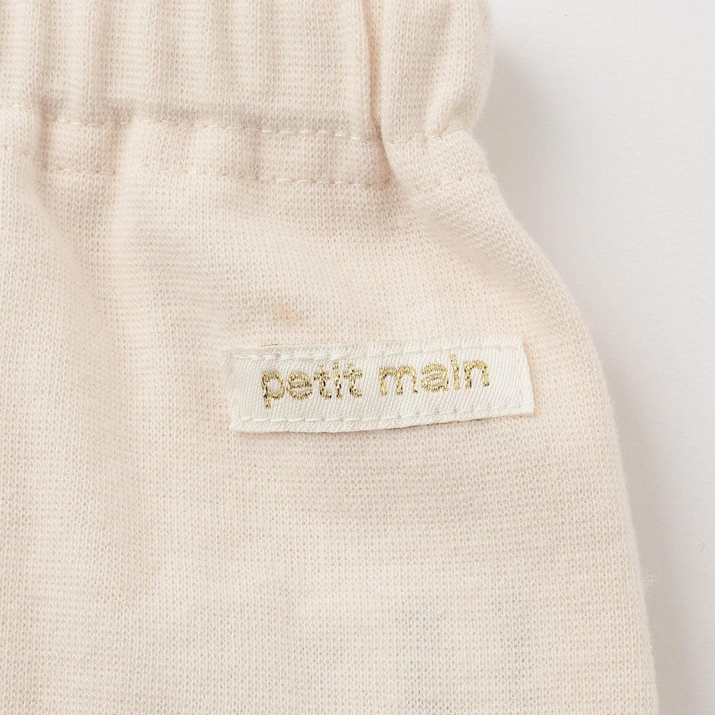 petit main 兒童 嬰兒 褲子 臀部網紗荷葉邊 純棉混紡