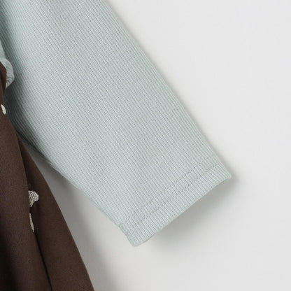 petit main 嬰兒 刺繡連衣裙式連體衣 嬰兒服