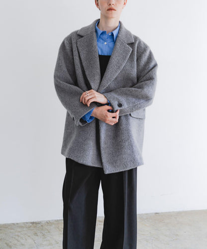 URBAN RESEARCH 羊毛混長絨毛呢外套