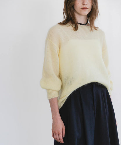 URBAN RESEARCH 羊毛混莫代爾寬鬆針織衫
