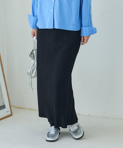 ワッフルロングスカート