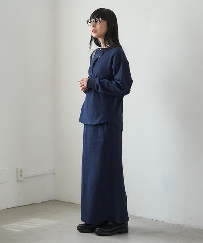 ワッフルロングスカート