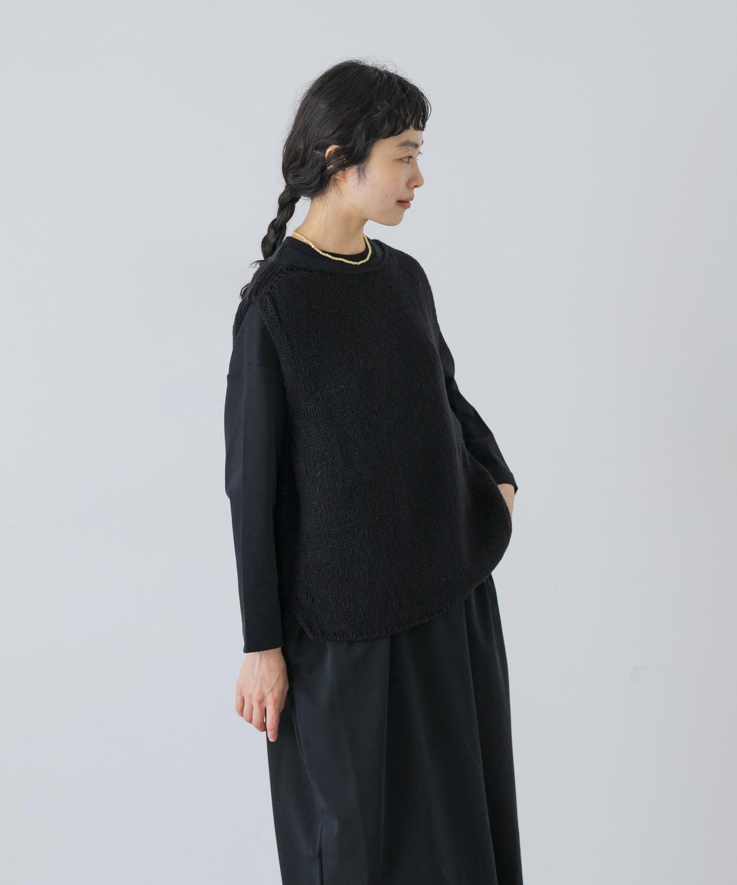 かぐれ 羊毛100% 佩魯手工編織馬甲
