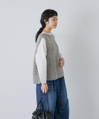 かぐれ 羊毛100% 佩魯手工編織馬甲