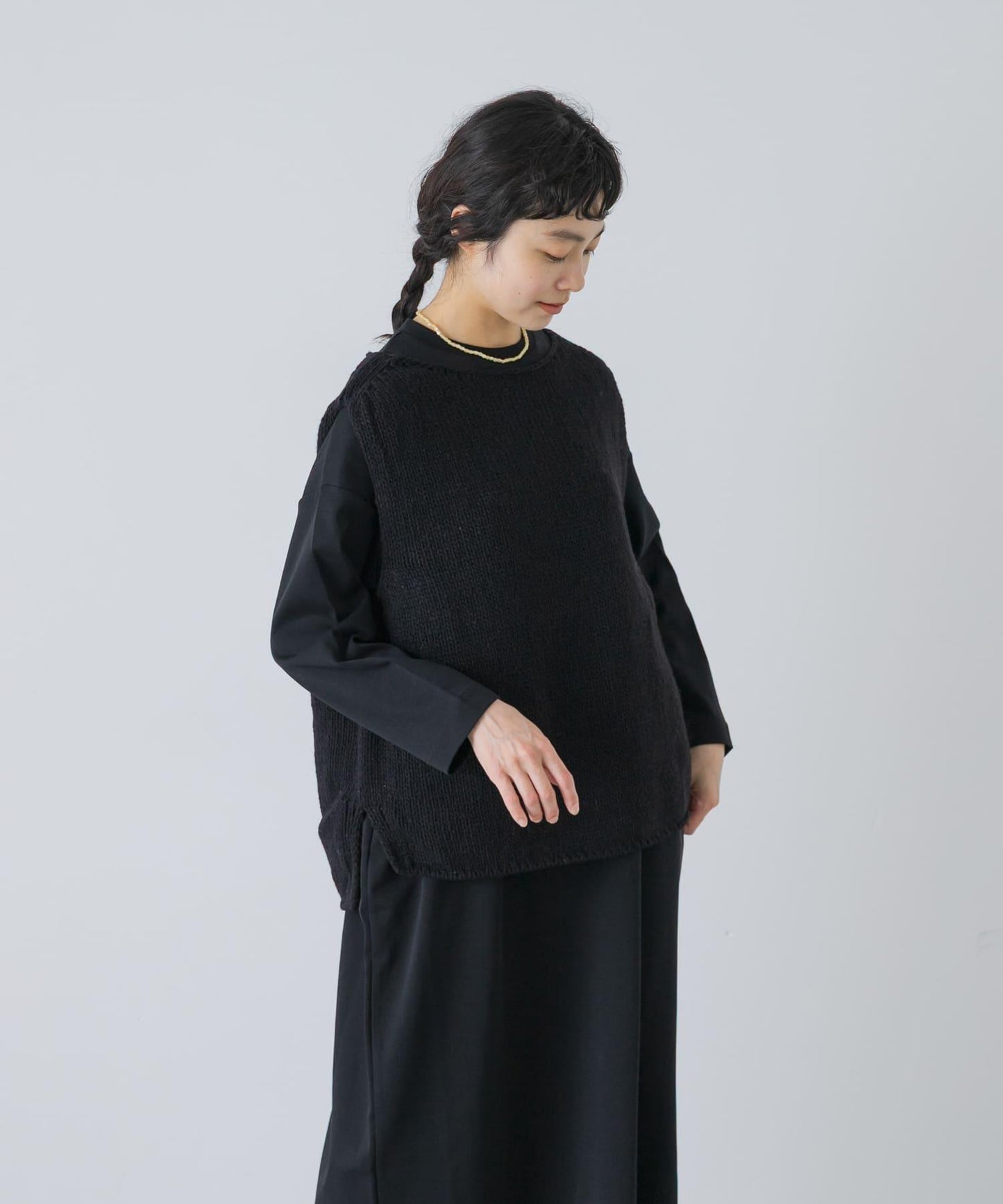 かぐれ 羊毛100% 佩魯手工編織馬甲