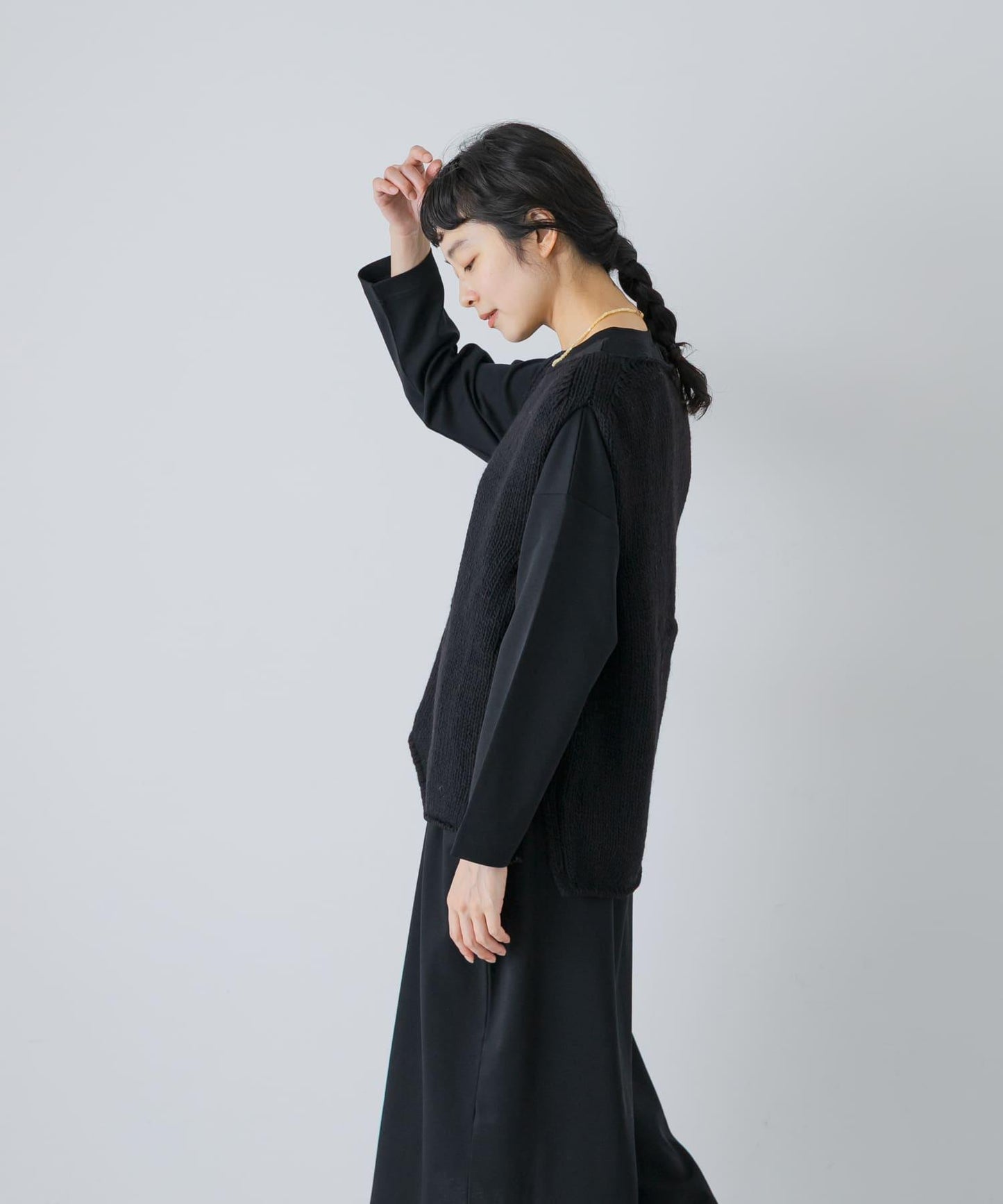 かぐれ 羊毛100% 佩魯手工編織馬甲