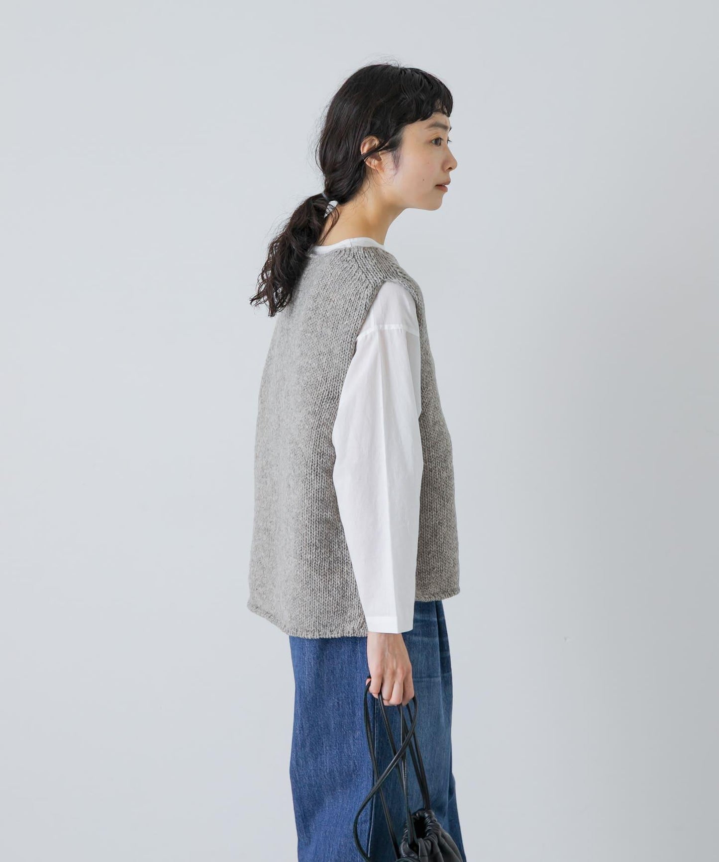 かぐれ 羊毛100% 佩魯手工編織馬甲