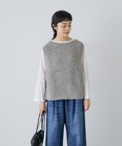 かぐれ 羊毛100% 佩魯手工編織馬甲