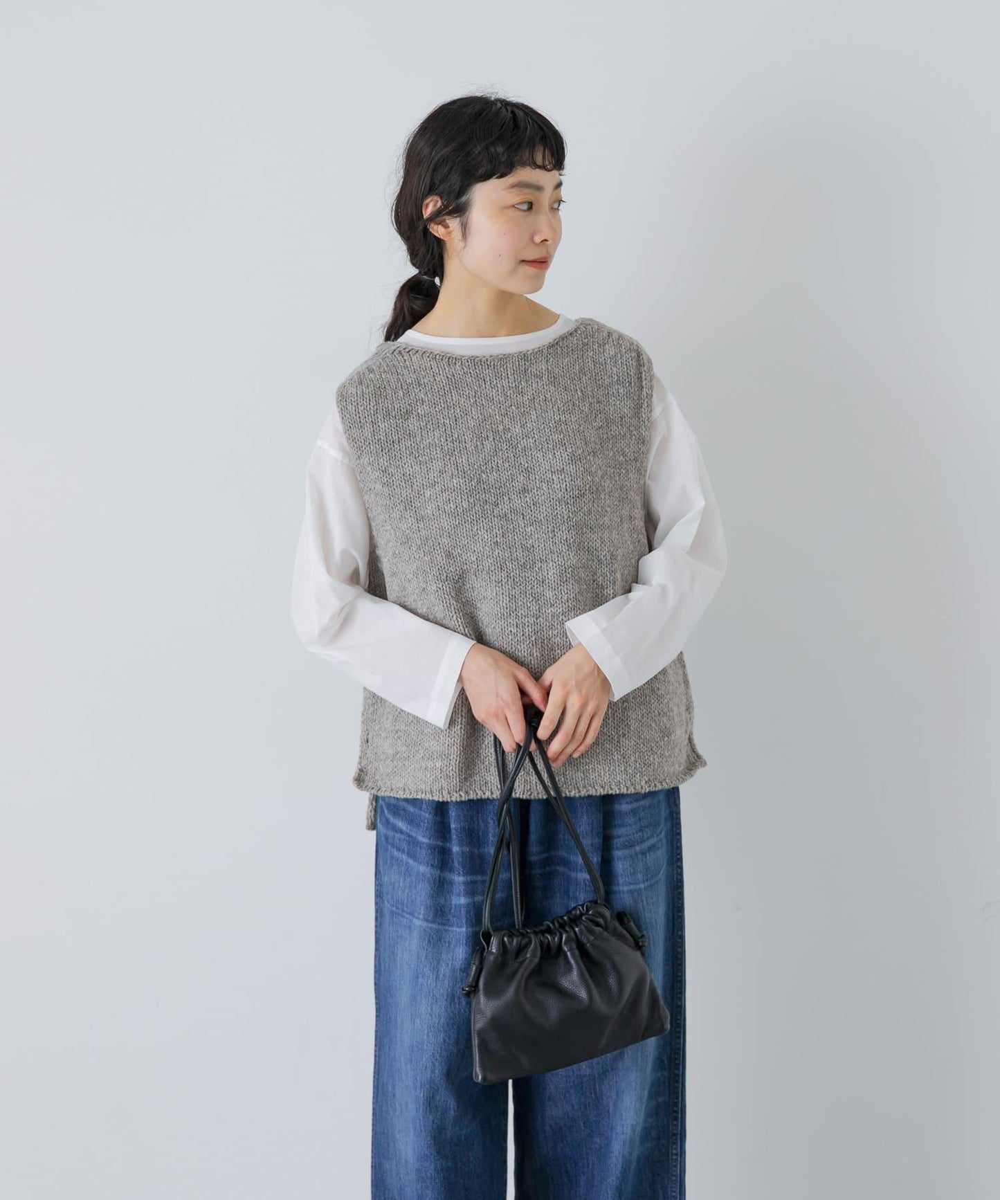 かぐれ 羊毛100% 佩魯手工編織馬甲