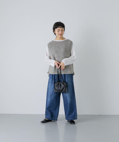 かぐれ 羊毛100% 佩魯手工編織馬甲