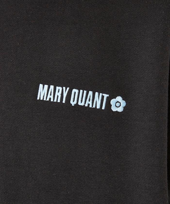 MARY QUANT × PUBLUX 聯名 拼色 刺繡Logo 加絨 衛衣