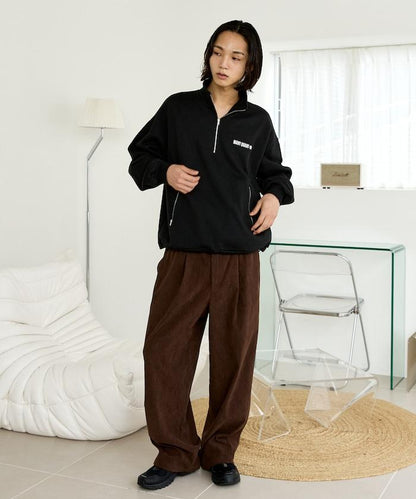 MARY QUANT × PUBLUX 聯名 拼色 刺繡Logo 加絨 衛衣