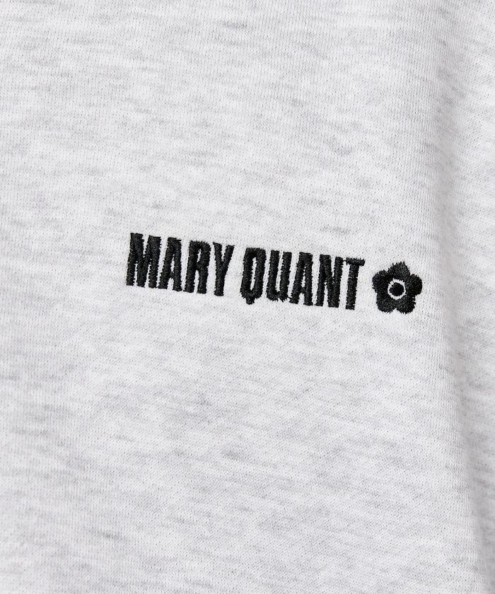 MARY QUANT × PUBLUX 聯名 拼色 刺繡Logo 加絨 衛衣