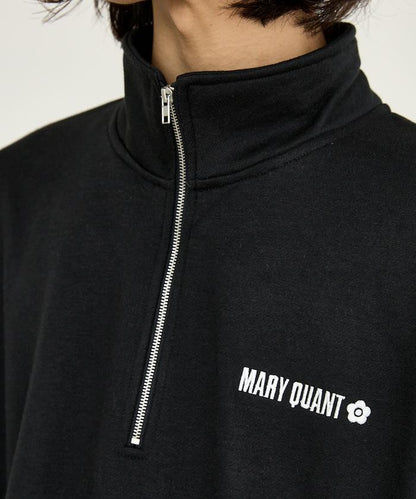 MARY QUANT × PUBLUX 聯名 拼色 刺繡Logo 加絨 衛衣