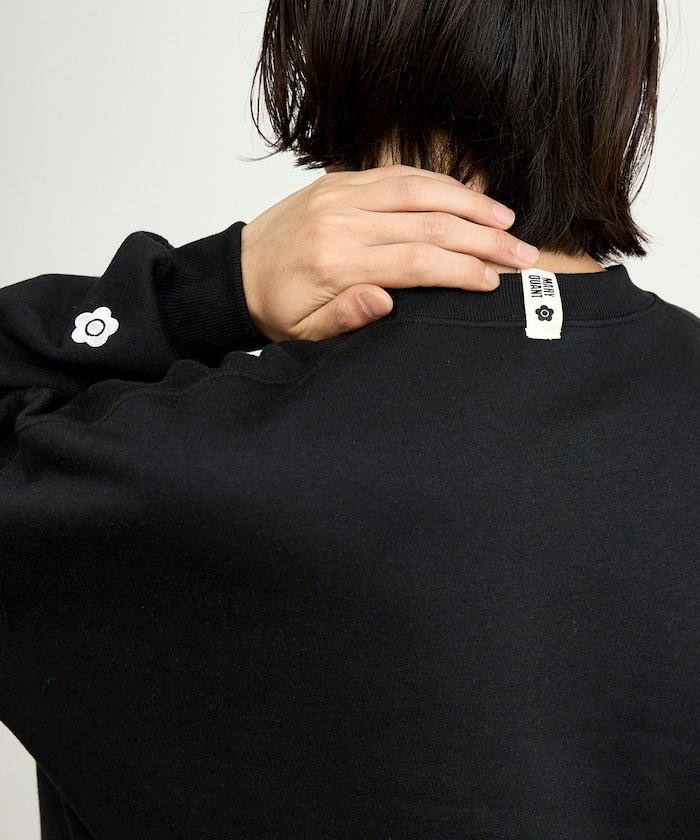 MARY QUANT × PUBLUX 聯名 刺繡Logo 圓領衛衣 寬鬆款 男女同款