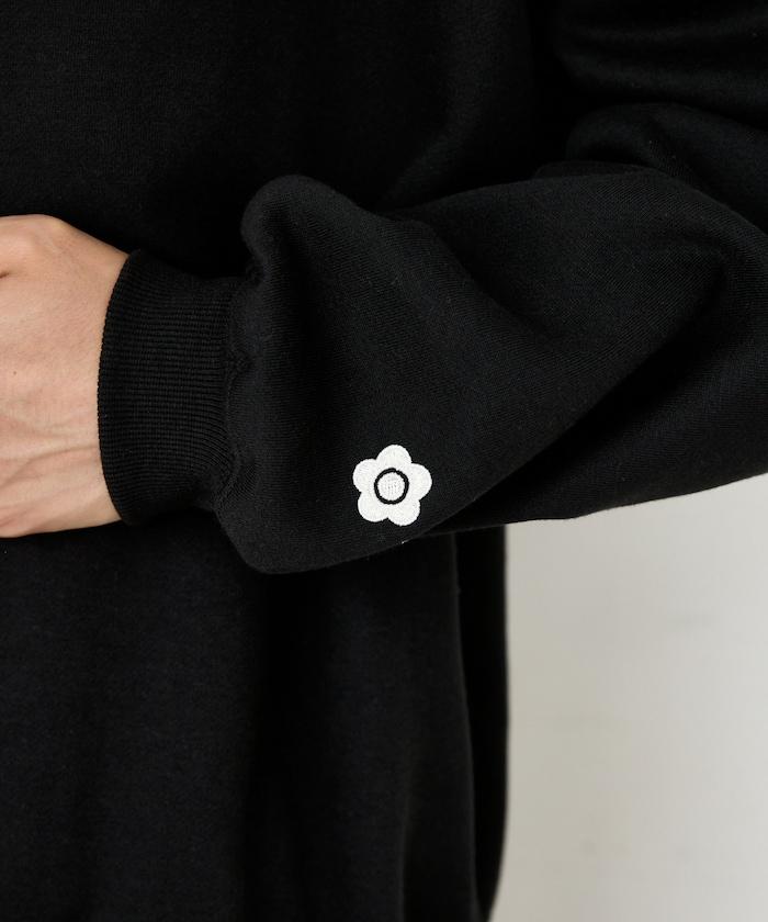 MARY QUANT × PUBLUX 聯名 刺繡Logo 圓領衛衣 寬鬆款 男女同款