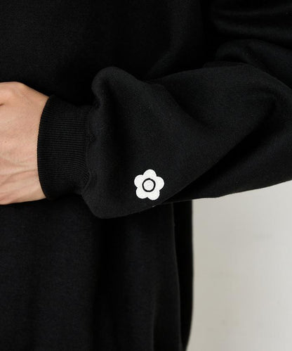 MARY QUANT × PUBLUX 聯名 刺繡Logo 圓領衛衣 寬鬆款 男女同款
