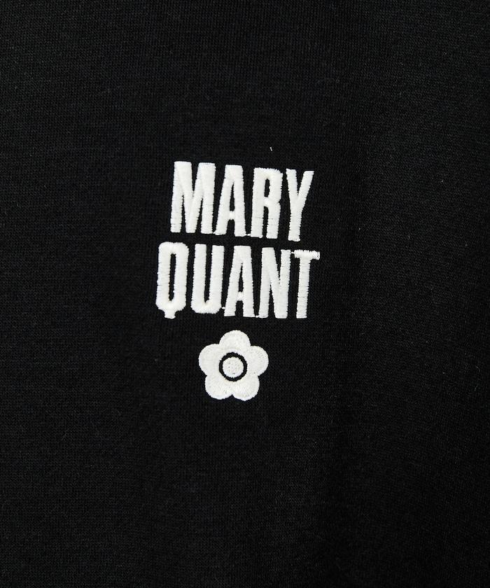 MARY QUANT × PUBLUX 聯名 刺繡Logo 圓領衛衣 寬鬆款 男女同款