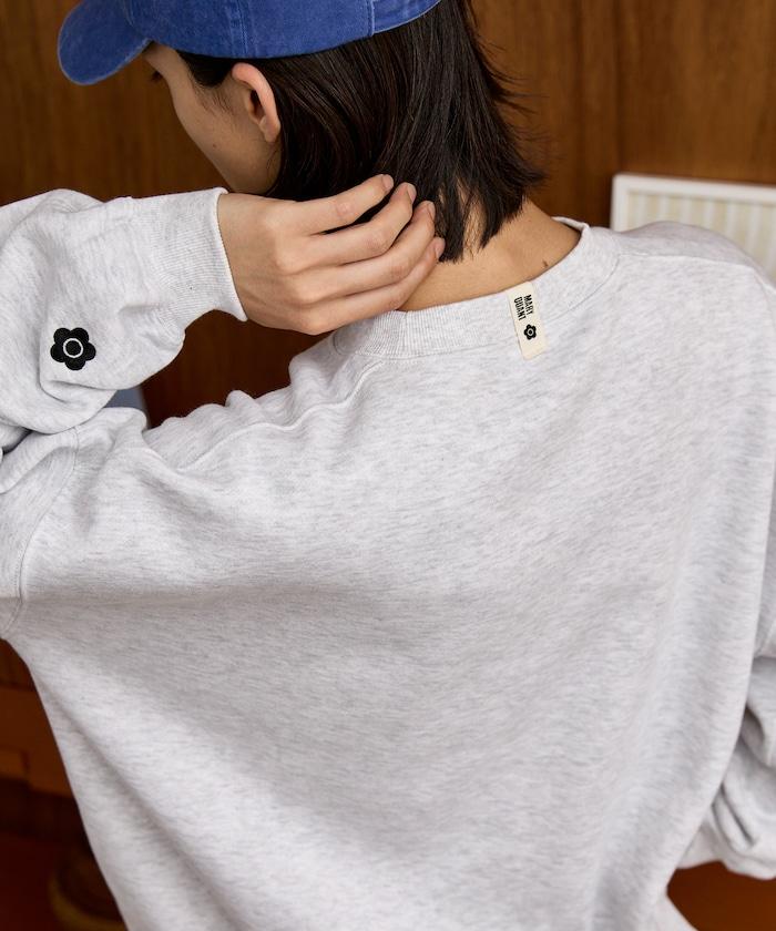 MARY QUANT × PUBLUX 聯名 刺繡Logo 圓領衛衣 寬鬆款 男女同款