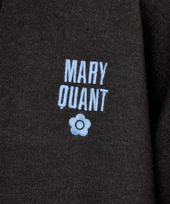 MARY QUANT × PUBLUX 聯名 刺繡花朵 拼色 圓領針織開衫