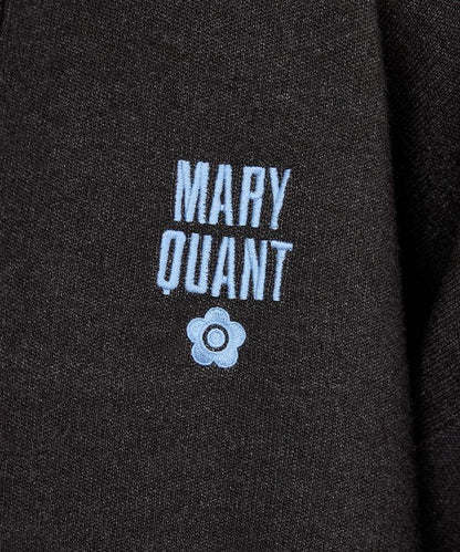 MARY QUANT × PUBLUX 聯名 刺繡花朵 拼色 圓領針織開衫