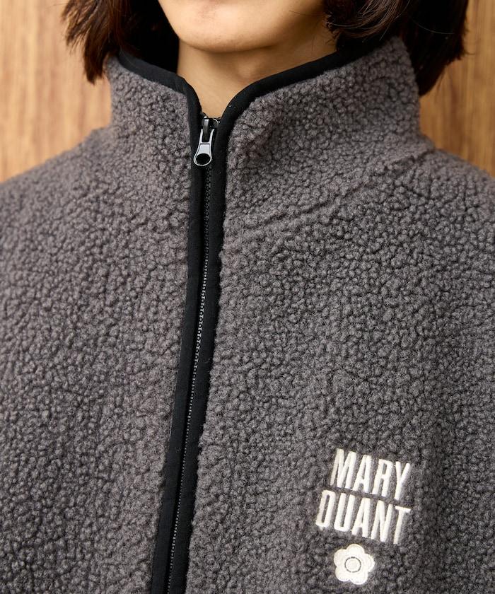 MARY QUANT × PUBLUX 拼色緄邊 羊羔毛 寬鬆外套 夾克
