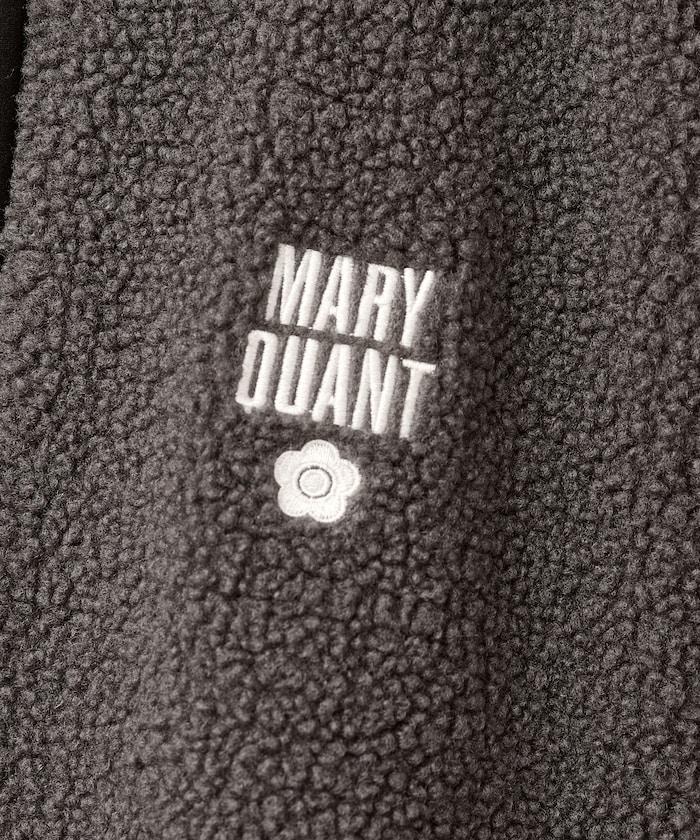 MARY QUANT × PUBLUX 拼色緄邊 羊羔毛 寬鬆外套 夾克