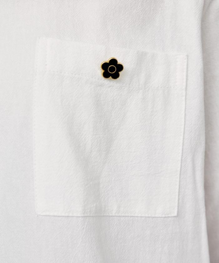 MARY QUANT × PUBLUX 聯名 裾荷葉邊 襯衫