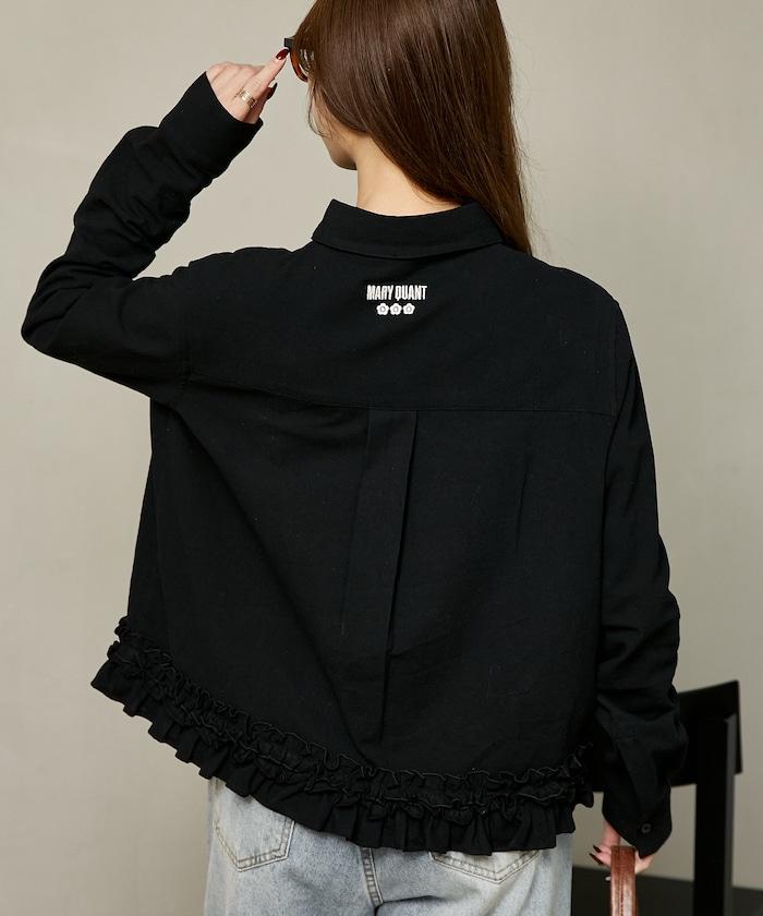 MARY QUANT × PUBLUX 聯名 裾荷葉邊 襯衫