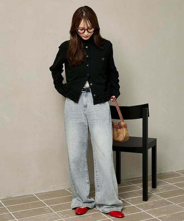 MARY QUANT × PUBLUX 聯名 裾荷葉邊 襯衫