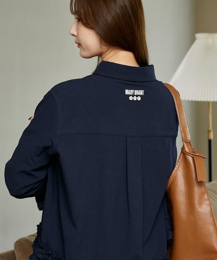 MARY QUANT × PUBLUX 聯名 裾荷葉邊 襯衫