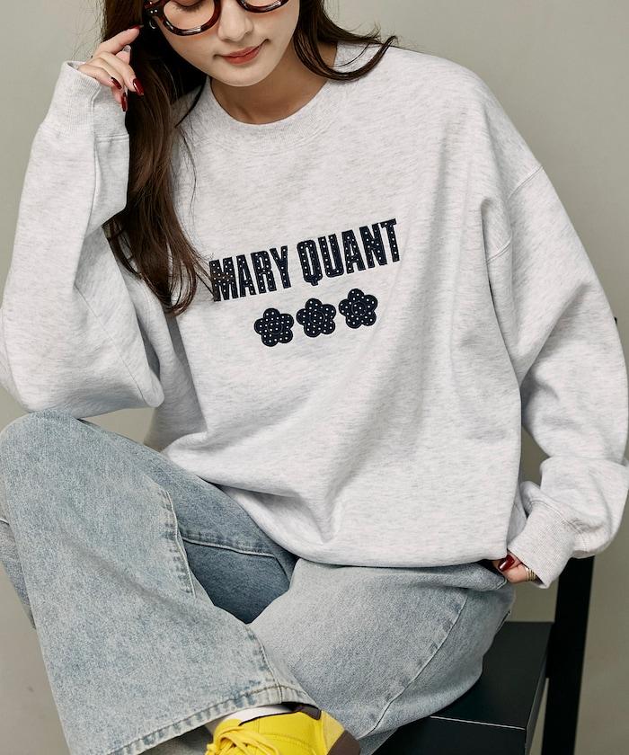別注 ドット柄 刺繍 ロゴ  裏起毛 スウェット　限定展開