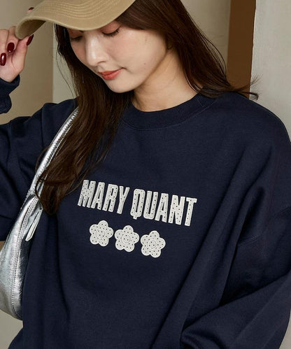 別注 ドット柄 刺繍 ロゴ  裏起毛 スウェット　限定展開