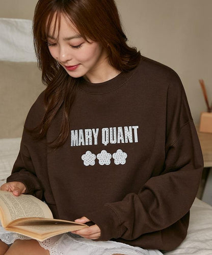 別注 ドット柄 刺繍 ロゴ  裏起毛 スウェット　限定展開