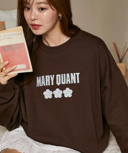 別注 ドット柄 刺繍 ロゴ  裏起毛 スウェット　限定展開