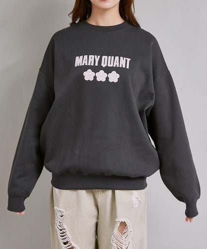別注 ドット柄 刺繍 ロゴ  裏起毛 スウェット　限定展開