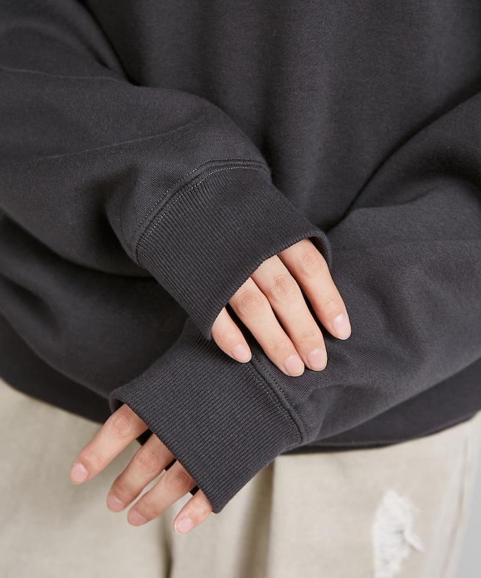 別注 ドット柄 刺繍 ロゴ  裏起毛 スウェット　限定展開