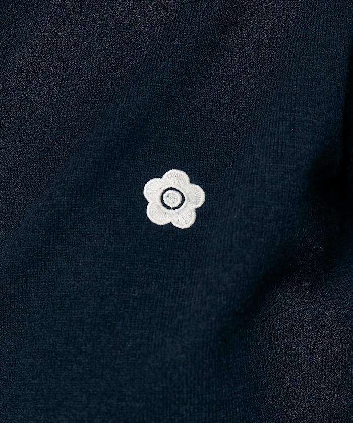 MARY QUANT × PUBLUX 聯名 蕾絲拼接 刺繡針織開衫