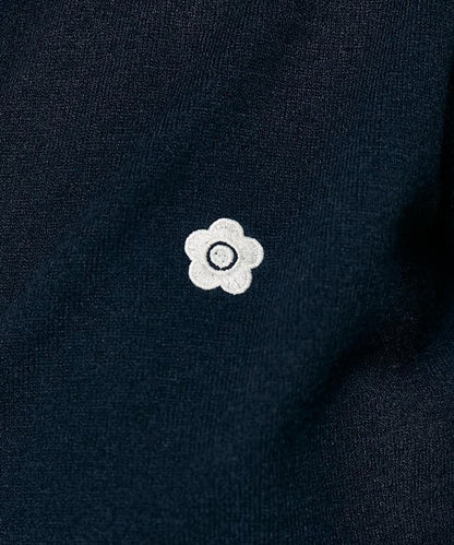 MARY QUANT × PUBLUX 聯名 蕾絲拼接 刺繡針織開衫