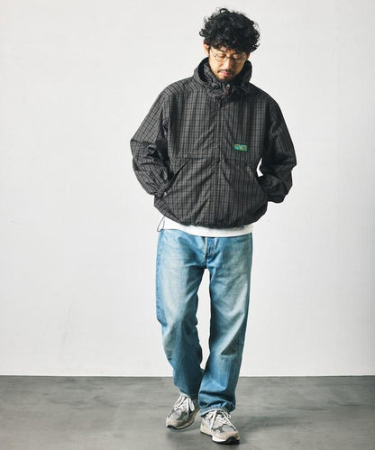 Foxfire × FREAK'S STORE 別注 格紋連帽拉鍊襯衫夾克
