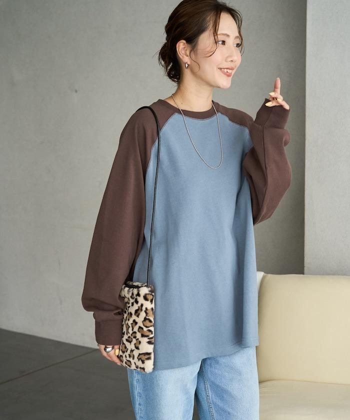 FREAK'S STORE 美國棉拼色長袖T恤 26SS