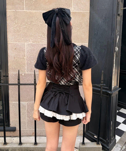 one after another NICE CLAUP 蕾絲拼接側扣層疊半裙 女 2026AW