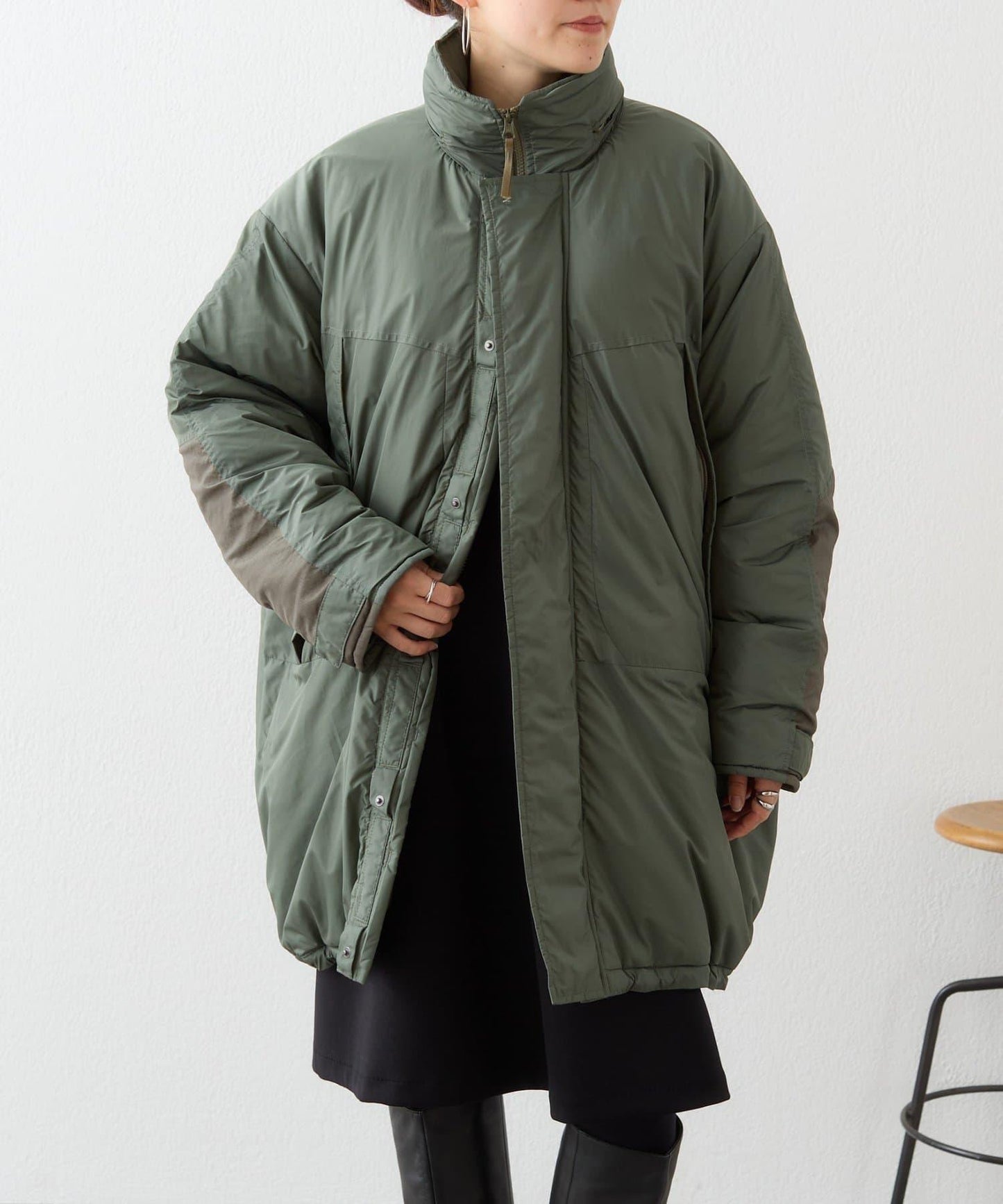 BEARDSLEY 尼龍拼接搖粒絨夾克 外套