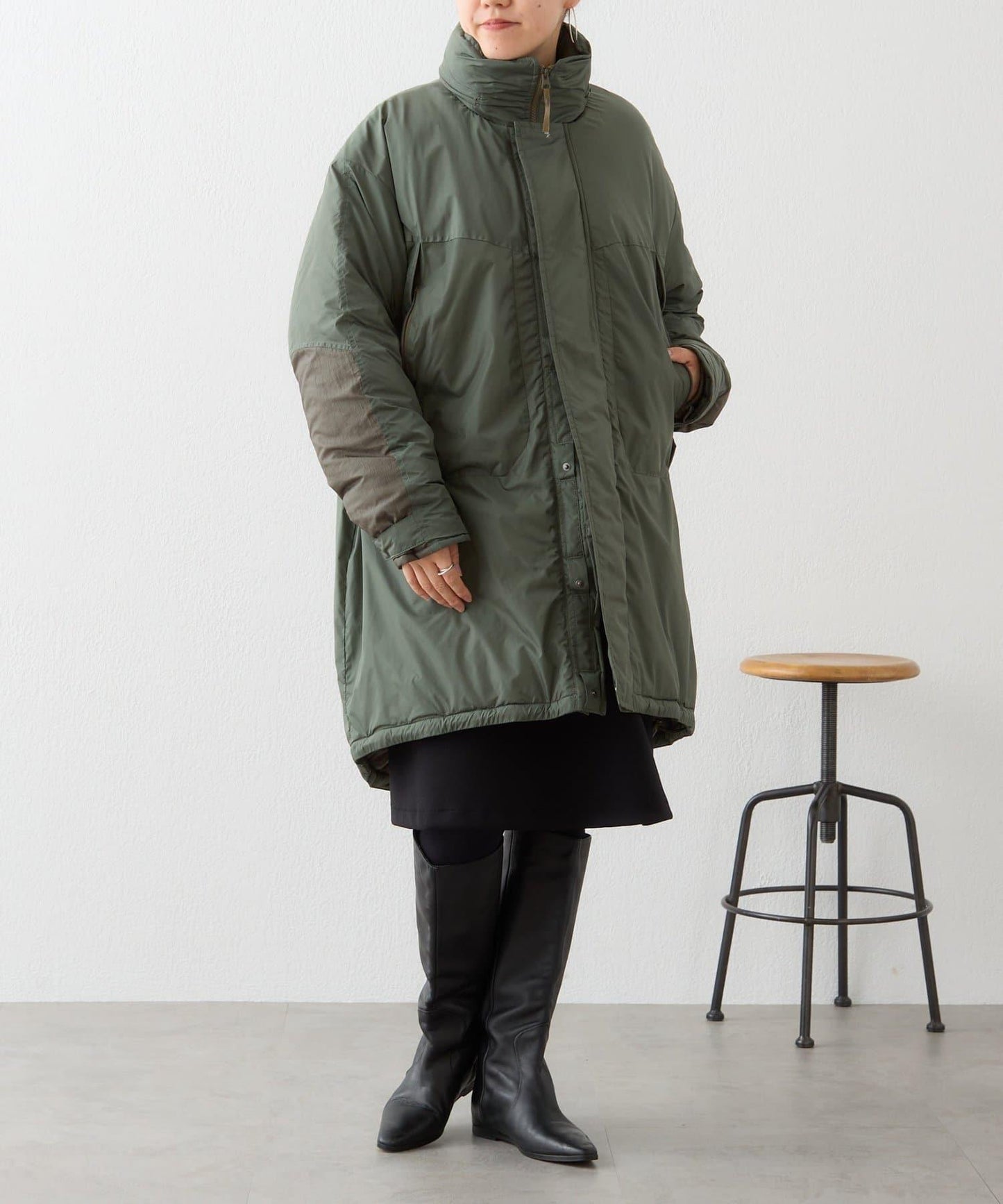 BEARDSLEY 尼龍拼接搖粒絨夾克 外套