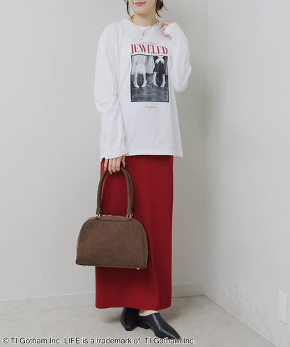 PUAL CE CIN 2026 AW collection VINTAGE REBELLION LIFE 照片印花Logo長袖T恤 寬鬆版型 棉100%